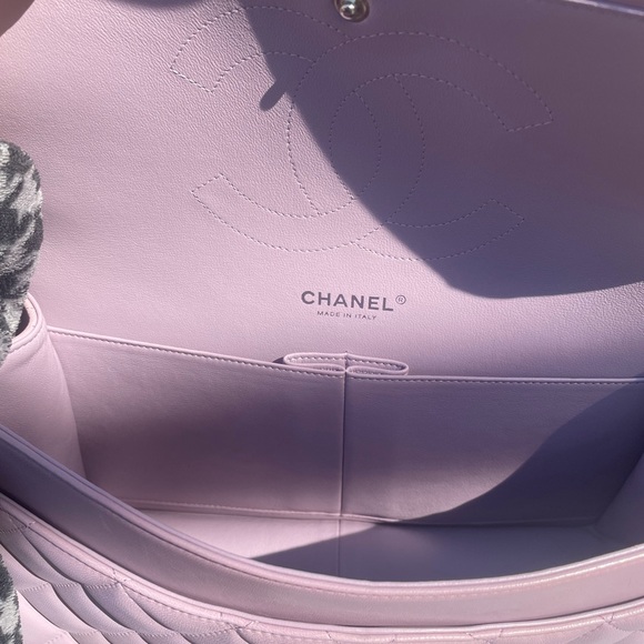 💜💜Chanel Mauve Classic Double Flap Jumbo Bag - Picture 8 of 11
